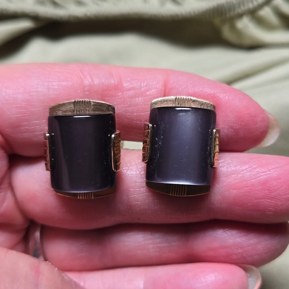 Vintage Mid-century Anson Moonglow Cufflinks